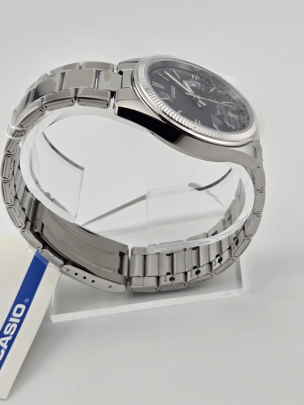 Casio Men's Metal Band Wrist Watch MTP-1302D-1A1 - Classic Black Dial